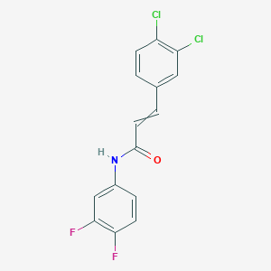 molecular formula C15H9Cl2F2NO B14231607 2-Propenamide, 3-(3,4-dichlorophenyl)-N-(3,4-difluorophenyl)- CAS No. 560104-96-3