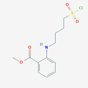 Methyl 2-{[4-(chlorosulfonyl)butyl]amino}benzoate