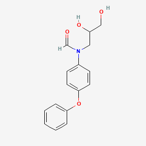 molecular formula C16H17NO4 B14231657 N-(2,3-Dihydroxypropyl)-N-(4-phenoxyphenyl)formamide CAS No. 823221-79-0