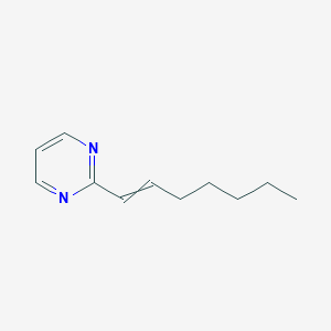 molecular formula C11H16N2 B14231674 2-(Hept-1-EN-1-YL)pyrimidine CAS No. 799270-75-0