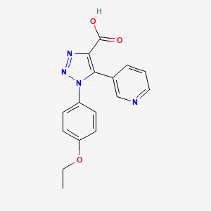 1-(4-ethoxyphenyl)-5-(pyridin-3-yl)-1H-1,2,3-triazole-4-carboxylic acid