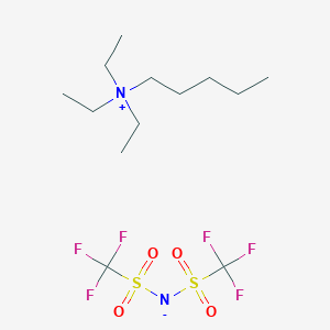 molecular formula C13H26F6N2O4S2 B1423174 Amyltriethylammonium Bis(trifluoromethanesulfonyl)imide CAS No. 906478-91-9