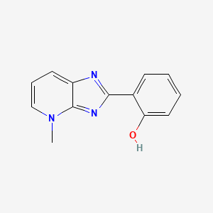 molecular formula C13H11N3O B14231771 6-(4-Methyl-1,4-dihydro-2H-imidazo[4,5-b]pyridin-2-ylidene)cyclohexa-2,4-dien-1-one CAS No. 575502-08-8