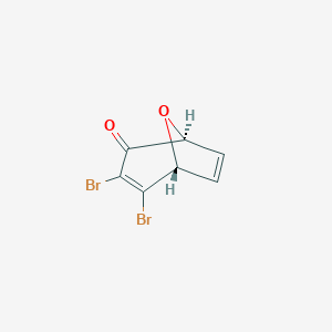 molecular formula C7H4Br2O2 B14231808 8-Oxabicyclo[3.2.1]octa-3,6-dien-2-one, 3,4-dibromo-, (1S,5R)- CAS No. 777864-90-1