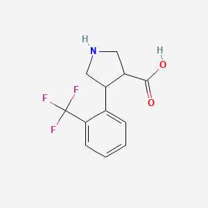 4-(2-(Trifluoromethyl)phenyl)pyrrolidine-3-carboxylic acid