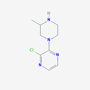 molecular formula C9H13ClN4 B1423186 2-Chloro-3-(3-methylpiperazin-1-YL)pyrazine CAS No. 651047-93-7