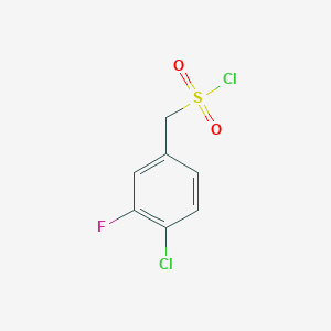 B1423188 (4-Chloro-3-fluorophenyl)methanesulfonyl chloride CAS No. 1250404-82-0