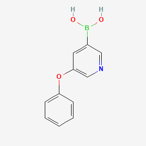 molecular formula C11H10BNO3 B1423189 (5-Phenoxypyridin-3-yl)boronic acid CAS No. 850991-33-2