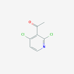 molecular formula C7H5Cl2NO B1423190 1-(2,4-Dichloropyridin-3-YL)ethanone CAS No. 1246349-89-2