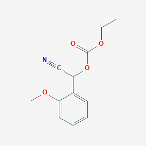 molecular formula C12H13NO4 B14231908 Cyano(2-methoxyphenyl)methyl ethyl carbonate CAS No. 408310-12-3
