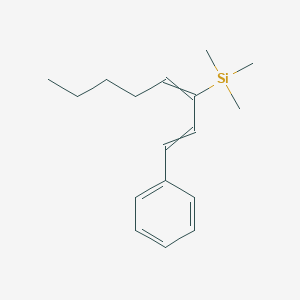 molecular formula C17H26Si B14231918 Trimethyl(1-phenylocta-1,3-dien-3-yl)silane CAS No. 614756-68-2