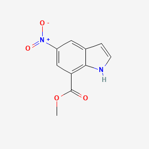 molecular formula C10H8N2O4 B1423192 Methyl 5-nitro-1H-indole-7-carboxylate CAS No. 1082040-74-1
