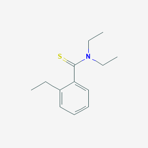 molecular formula C13H19NS B14231923 N,N,2-triethylbenzenecarbothioamide CAS No. 619314-51-1