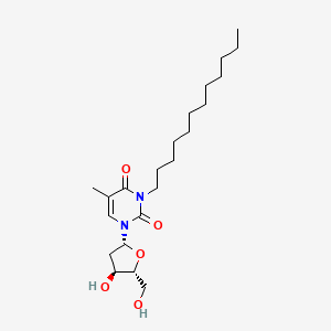 molecular formula C22H38N2O5 B14231925 3-Dodecylthymidine CAS No. 521277-44-1