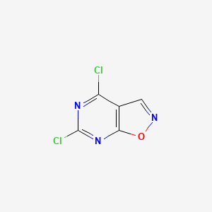 molecular formula C5HCl2N3O B1423195 4,6-Dichloroisoxazolo[5,4-D]pyrimidine CAS No. 1197193-09-1