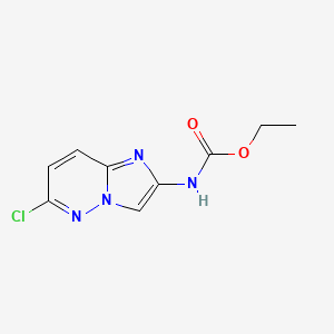 molecular formula C9H9ClN4O2 B1423196 Ethyl 6-chloroimidazo[1,2-B]pyridazin-2-ylcarbamate CAS No. 1005785-65-8