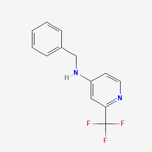 molecular formula C13H11F3N2 B1423199 N-benzyl-2-(trifluoromethyl)pyridin-4-amine CAS No. 1280787-28-1
