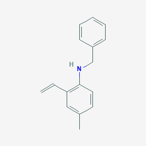 molecular formula C16H17N B14232075 N-benzyl-2-ethenyl-4-methylaniline CAS No. 809231-07-0