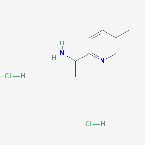 molecular formula C8H14Cl2N2 B1423209 1-(5-Methylpyridin-2-yl)ethanamine dihydrochloride CAS No. 1187931-95-8