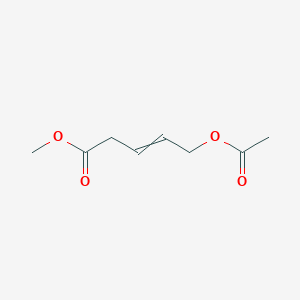 molecular formula C8H12O4 B14232138 Methyl 5-(acetyloxy)pent-3-enoate CAS No. 583047-49-8
