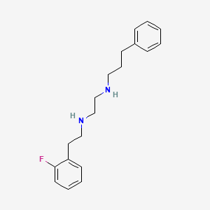 molecular formula C19H25FN2 B14232143 N'-[2-(2-fluorophenyl)ethyl]-N-(3-phenylpropyl)ethane-1,2-diamine CAS No. 627521-30-6