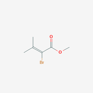molecular formula C6H9BrO2 B142322 2-Bromo-3-methylbutenoic acid methyl ester CAS No. 51263-40-2
