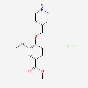 Methyl 3-methoxy-4-(piperidin-4-ylmethoxy)-benzoate hydrochloride