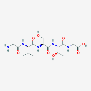 molecular formula C16H29N5O8 B14232216 Glycyl-L-valyl-L-seryl-L-threonylglycine CAS No. 819802-80-7