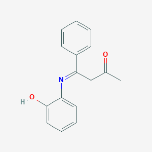 molecular formula C16H15NO2 B14232217 2-Butanone, 4-[(2-hydroxyphenyl)imino]-4-phenyl- CAS No. 443893-37-6