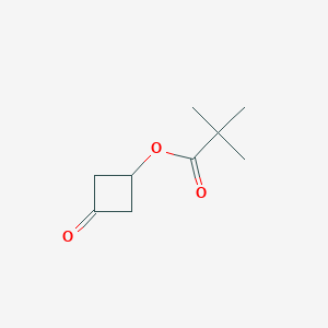 molecular formula C9H14O3 B1423222 3-Oxocyclobutyl pivalate CAS No. 1071194-23-4