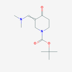 molecular formula C13H22N2O3 B1423227 1-BOC-3-[(DIMETHYLAMINO)METHYLENE]-4-OXOPIPERIDINE CAS No. 1310796-19-0