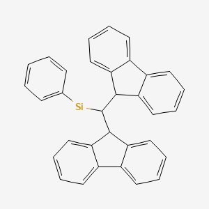 molecular formula C33H24Si B14232290 CID 78063087 