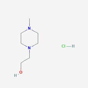 molecular formula C7H17ClN2O B1423232 4-Methyl-1-(2-hydroxyethyl)piperazine hydrochloride CAS No. 857189-85-6