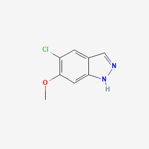 molecular formula C8H7ClN2O B1423234 5-chloro-6-methoxy-1H-indazole CAS No. 1082041-58-4