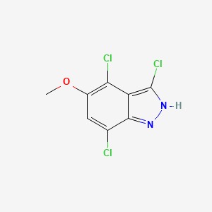 3,4,7-Trichloro-5-methoxy-1H-indazole
