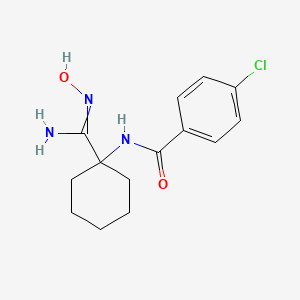 4-Chloro-N-[1-(N'-hydroxycarbamimidoyl)cyclohexyl]benzamide