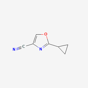 2-Cyclopropyloxazole-4-carbonitrile