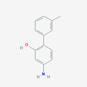 molecular formula C13H13NO B14232483 [1,1'-Biphenyl]-2-ol, 4-amino-3'-methyl- CAS No. 500722-52-1