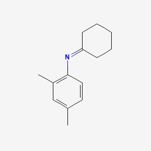 molecular formula C14H19N B14232500 N-(2,4-dimethylphenyl)cyclohexanimine CAS No. 781628-61-3