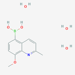 (8-Methoxy-2-methylquinolin-5-yl)boronic acid trihydrate