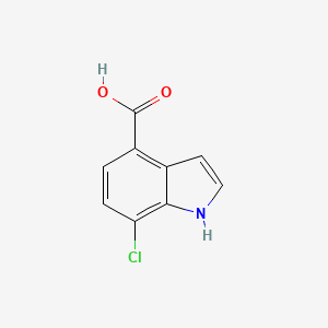 molecular formula C9H6ClNO2 B1423253 7-Chloro-1H-indole-4-carboxylic acid CAS No. 588688-45-3