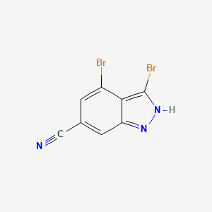 3,4-Dibromo-6-cyano (1H)indazole