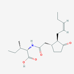 molecular formula C18H29NO4 B142326 (-)-JA-L-Ile CAS No. 120330-93-0