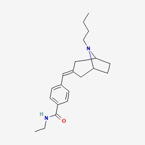 molecular formula C21H30N2O B14232645 4-[(8-Butyl-8-azabicyclo[3.2.1]octan-3-ylidene)methyl]-N-ethylbenzamide CAS No. 823811-35-4
