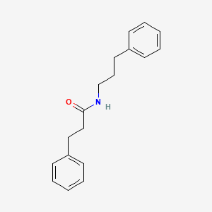 molecular formula C18H21NO B14232648 Benzenepropanamide, N-(3-phenylpropyl)- CAS No. 536755-27-8