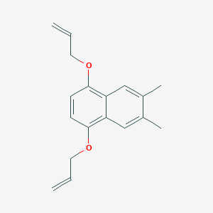 molecular formula C18H20O2 B14232670 Naphthalene, 6,7-dimethyl-1,4-bis(2-propenyloxy)- CAS No. 784189-69-1
