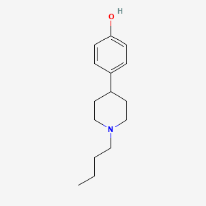 molecular formula C15H23NO B14232712 4-(1-Butylpiperidin-4-YL)phenol CAS No. 778563-16-9