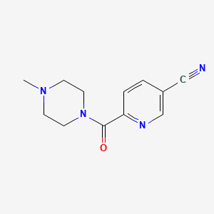 6-(4-Methylpiperazine-1-carbonyl)pyridine-3-carbonitrile