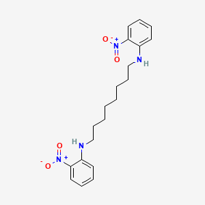 molecular formula C20H26N4O4 B14232744 N~1~,N~8~-Bis(2-nitrophenyl)octane-1,8-diamine CAS No. 526222-92-4
