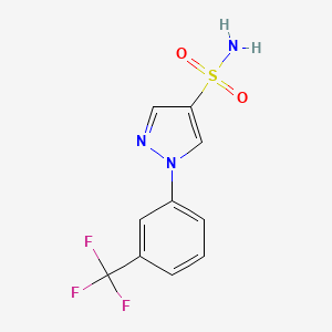1-[3-(trifluoromethyl)phenyl]-1H-pyrazole-4-sulfonamide